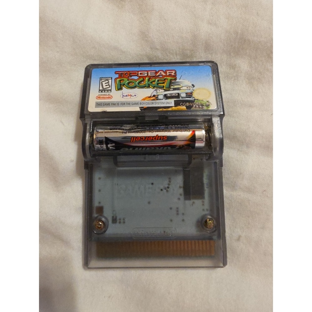 Nintendo Gameboy Color‎ Game, Top Gear Pocket With Rumble,  Works